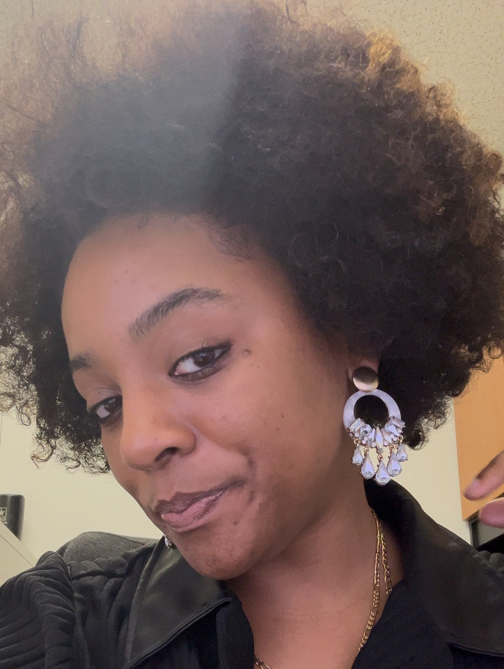 White Resin Earrings