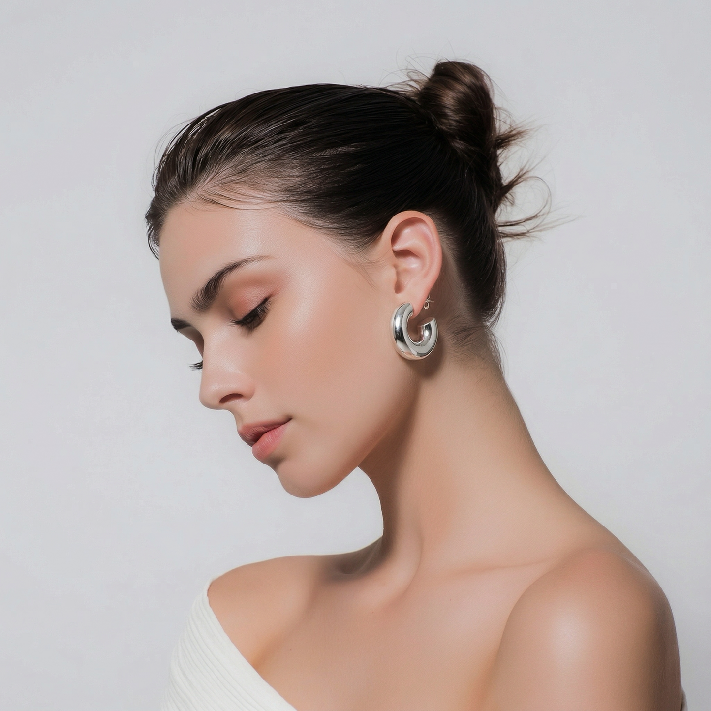 Minimalist Crescent Hoops