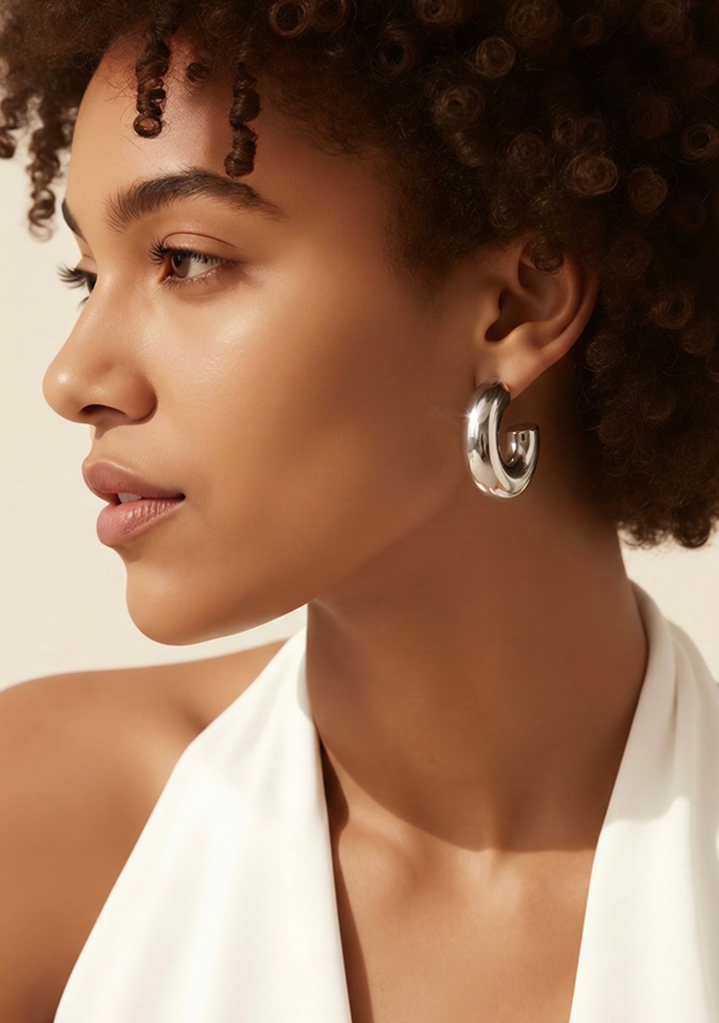 Minimalist Crescent Hoops