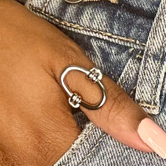 I Owe You - Silver Oval Ring